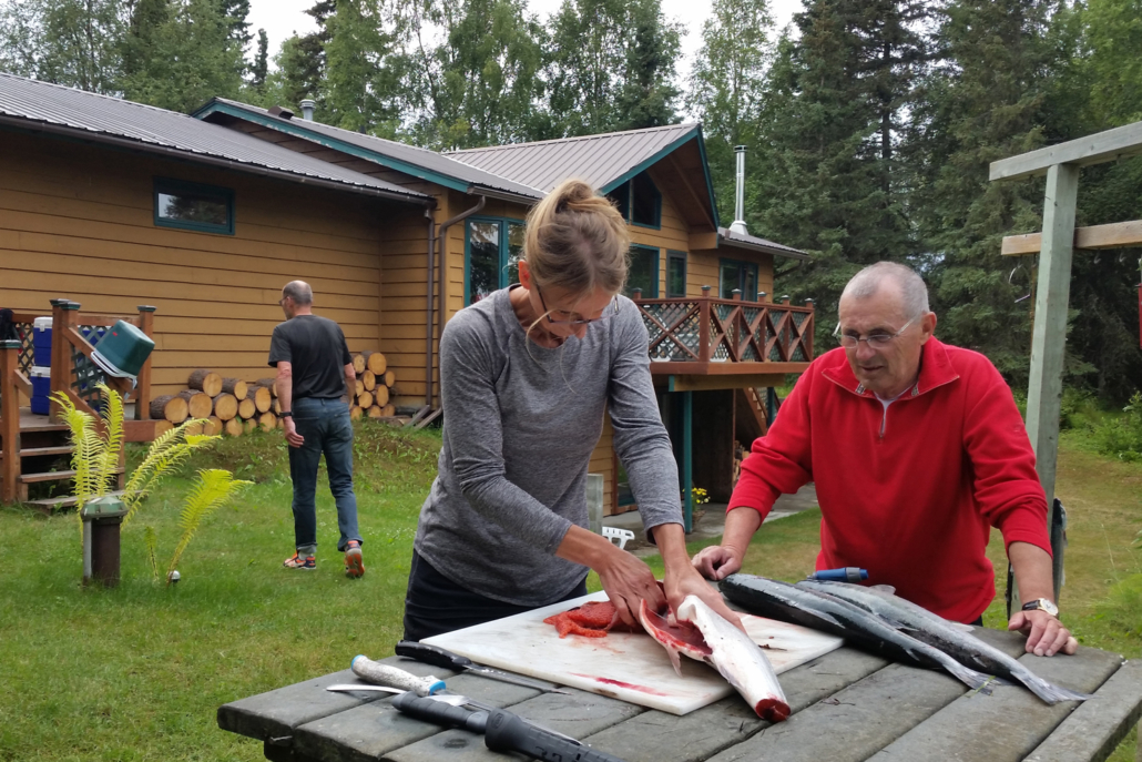 Fish Processing Oelrichs on the Kenai River